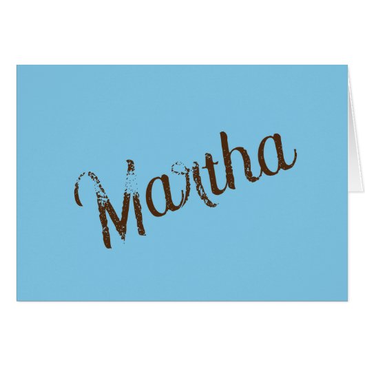 Blankkarten für antike Namen (Sky Blue & Copper) (Vorderseite (Horizontal))