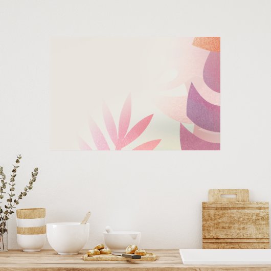 Blankleafonsterarahmen Poster (Küche)