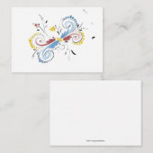 Blanknotecard Mitteilungskarte (Vorne/Hinten)