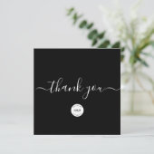 Blanko Eigenes Logo professionelle geschäftliche s Dankeskarte (Stehend Vorderseite)