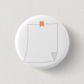 Blanko-Papierblatt Schreibwaren Button (Vorderseite)