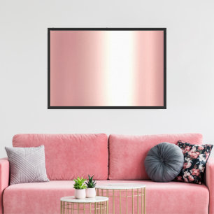 Blanko-Roségold-Hintergrund für Ihr Foto Familie Leinwanddruck