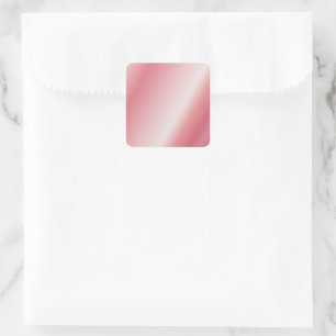 Blanko-Roségold-Vorlage Benutzerdefinierter Text N Quadratischer Aufkleber