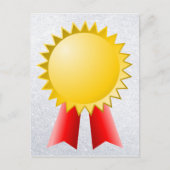 Blanko-Rot-Band und Goldsternprämie Postkarte (Vorderseite)