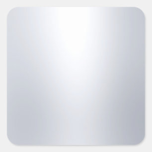 Blanko-Vorlage Faux-Silber Glamour Elegantes Ausse Quadratischer Aufkleber