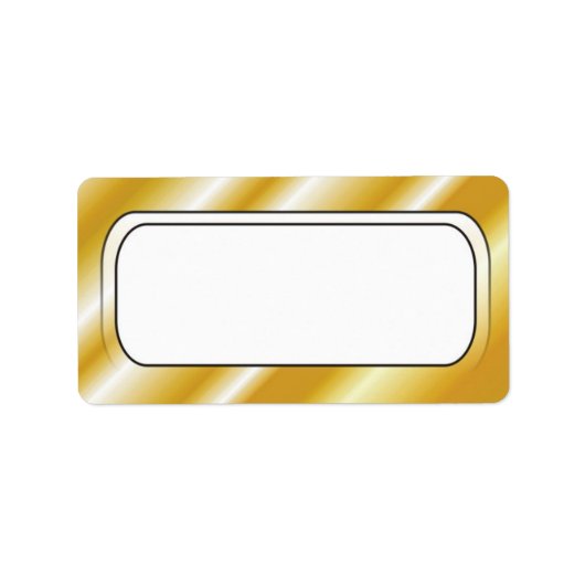 Blankoadressen an der Goldgrenze Adressaufkleber (Vorne)