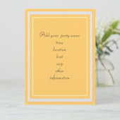 Blankoeinladung fallen farbige Blätter Einladung (Stehend Vorderseite)