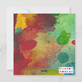 Blankofarbe der Liebe Feiertagskarte (Rückseite)