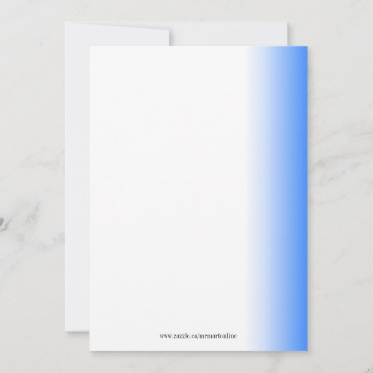 Blankokarte (Rückseite)