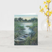 Blankokarte "Abgeschlossener Teich" Karte (Gelbe Blume)