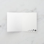 Blankokarte Australischer Schäferhund im Schnee Karte (Innenseite)