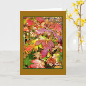 Blankokarte "Autumn Leaves" Karte (Gelbe Blume)