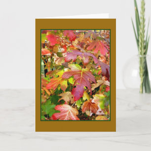 Blankokarte "Autumn Leaves" Karte