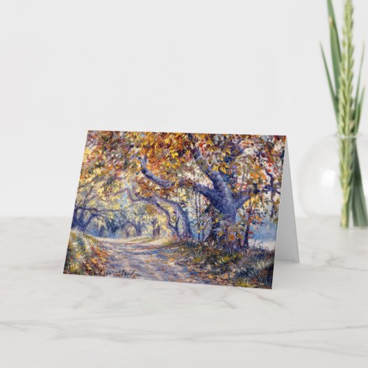 Blankokarte "Autumn Road" Karte (Vorderseite)