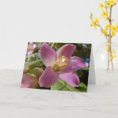 Blankokarte - Blume des Pyramidenbaums Karte (Gelbe Blume)