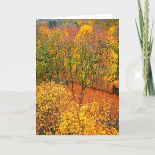 Blankokarte "Fiery Autumn" Karte (Vorderseite)