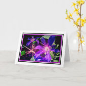 Blankokarte für beleuchtete Clematis-Blume Karte (Gelbe Blume)