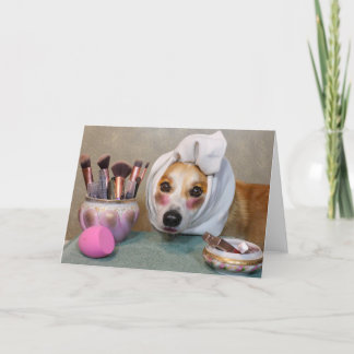 Blankokarte für Corgi Karte
