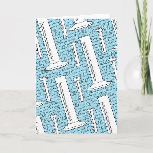 Blankokarte für den gestuften Zylinder-Happy-Absch Karte (Vorderseite)