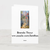 Blankokarte für den Naturepfad Kardinal Karte (Rückseite)