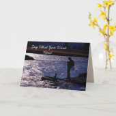 Blankokarte für Fischen Karte (Gelbe Blume)