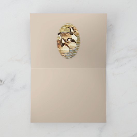 Blankokarte für kanadische Gänse - jedes Mal anpas Karte (Innenseite)