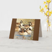 Blankokarte für kanadische Gänse - jedes Mal anpas Karte (Gelbe Blume)