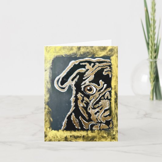 Blankokarte für Mops Karte (Vorderseite)