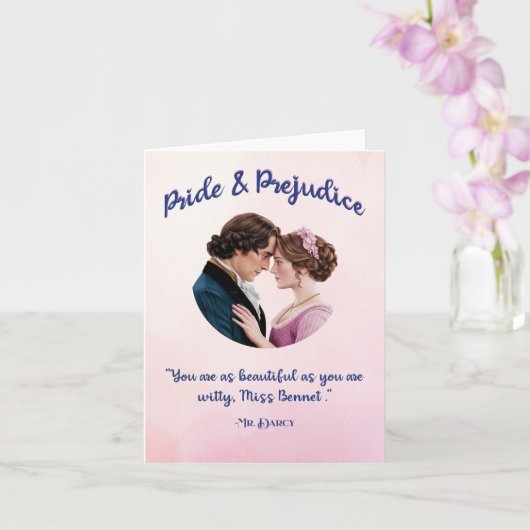 Blankokarte für Pride & Prejudice Karte (Orchidee)