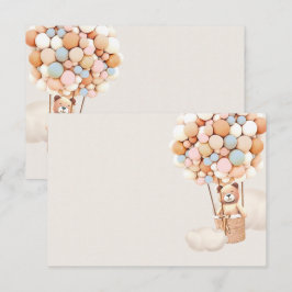 Blankokarte für Rosa und Blaue Bären Begleitkarte