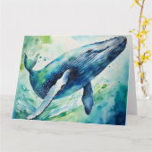 Blankokarte für Wale Karte (Gelbe Blume)