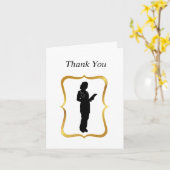 Blankokarte für weibliche Ärzte Silhouette Karte (Gelbe Blume)