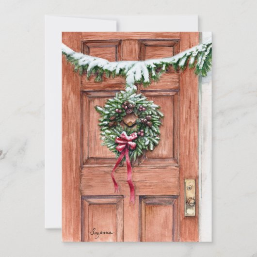 Blankokarte für Weihnachten Dankeskarte (Vorderseite)