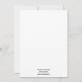 Blankokarte für Weihnachten Dankeskarte (Rückseite)