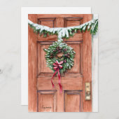 Blankokarte für Weihnachten Dankeskarte (Vorne/Hinten)