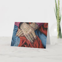 Blankokarte "Hände der Zeit"