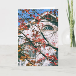 Blankokarte "Herbst mit blauem Himmel" Karte