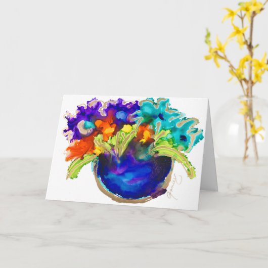 Blankokarte Karte (Gelbe Blume)