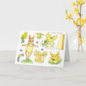 Blankokarte Karte (Gelbe Blume)