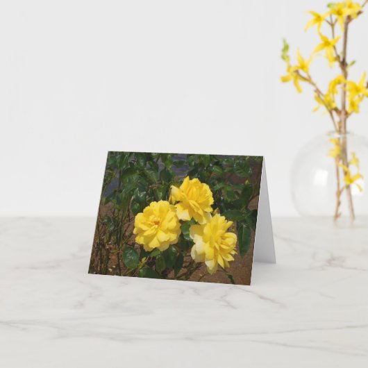 Blankokarte Karte (Gelbe Blume)