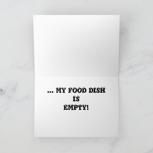 Blankokarte Karte (Innenseite)