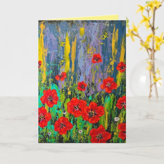 Blankokarte Karte (Gelbe Blume)