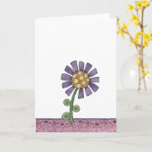 Blankokarte Karte (Gelbe Blume)