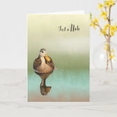 Blankokarte mit abgeklapfelter Dusche Karte (Gelbe Blume)