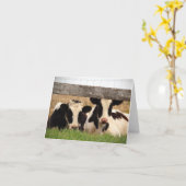 Blankokarte mit Kühen Karte (Gelbe Blume)