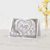 Blankokarte mit Original Art Karte (Gelbe Blume)