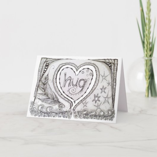 Blankokarte mit Original Art Karte (Vorderseite)