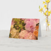 Blankokarte Orchid und Peony Karte (Gelbe Blume)