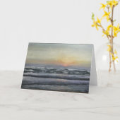 Blankokarte "South Padre sunrise" Karte (Gelbe Blume)