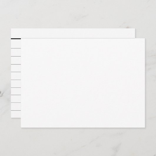 Blankokarten Begleitkarte (Vorne/Hinten)